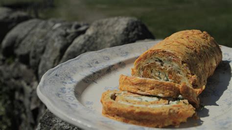 Cheese And Parsnip Roulade With Sage And Onion Stuffing Good Food Channel