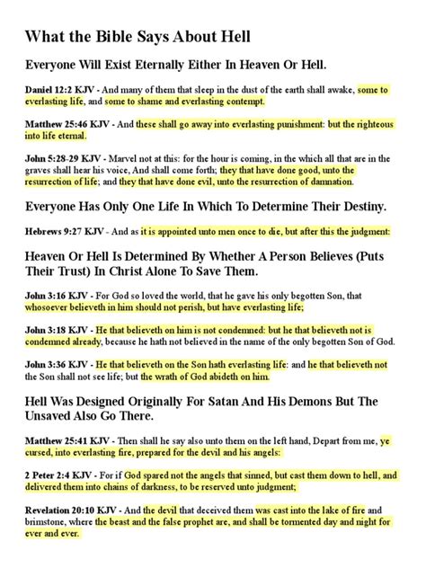 What The Bible Says About Hell Pdf