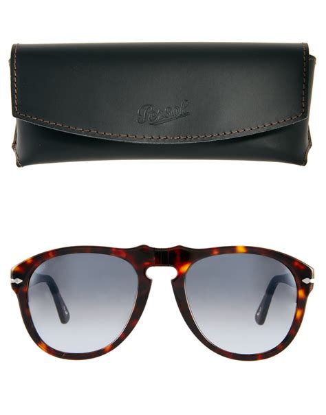 Lyst Persol Aviator Sunglasses In Brown For Men