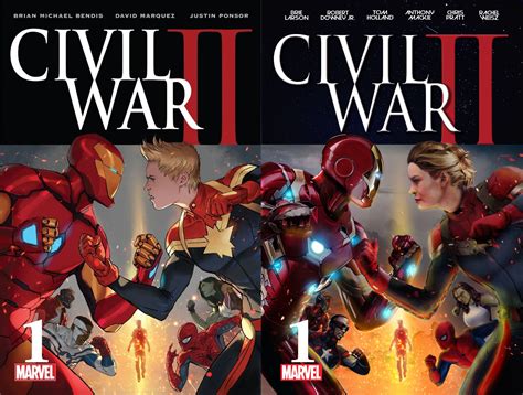 Comic Inspired Marvels Civil War Ii Movie Poster Avengers Cartoon