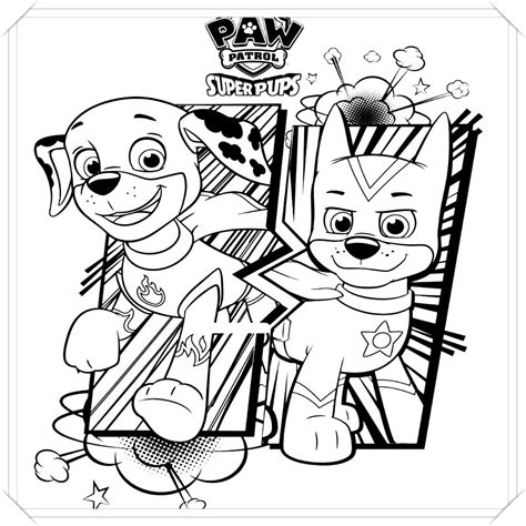 Juegos Colorear Patrulla Canina Online 🥇 Dibujo Imágenes