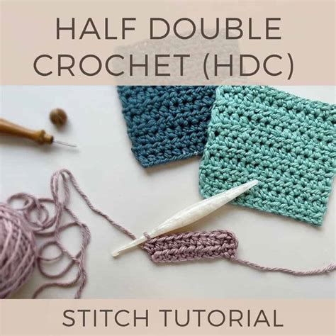 How To Half Double Crochet Stitch Hdc UK Half Treble Htr HanJan