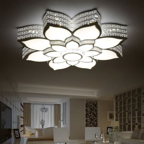 Modern ceiling lights can really help you create a focal point within your living space, bringing an entire look together. modern led crystal ceiling lights kristal acrylic brief ...