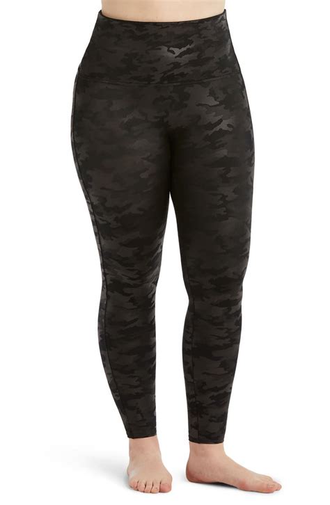 spanx® camo faux leather leggings plus size nordstrom