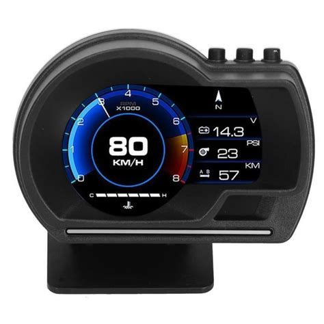 Dilwe compteur de vitesse HUD Affichage tête haute de voiture OBD2 GPS