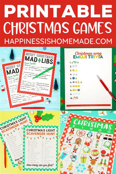 Free Printable Christmas Games For Kids Everyone Will Love These Ready