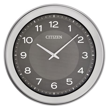 Citizen Clocks Citizen Cc2051 Indooroutdoor Wall Clock Silver Tone