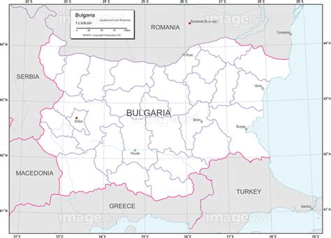 【国別図ブルガリア白地図】の画像素材19605174 地図素材ならイメージナビ