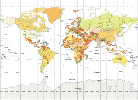 World Time Zone Map GIS Geography EU Vietnam Business Network EVBN