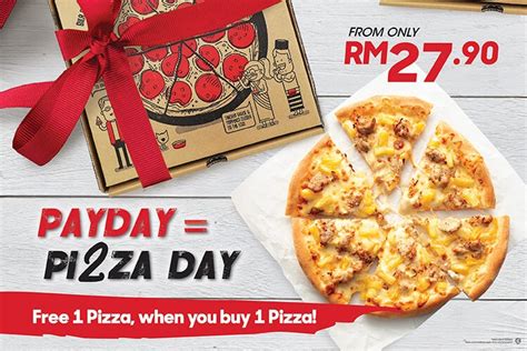 Personal favourites pizza from rm5 regular favourites pizza from rm10 large favourites pizza from rm15 promotion is for a limited time period only. Pizza Hut 只需RM5!还有买一送一!直到3月31日!等下就去吃这个咯!