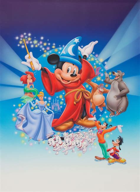 Walt Disneys World On Ice Original Painting