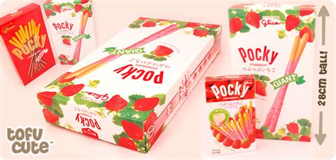 Buy Glico Giant Pocky Sticks Tsubu Tsubu Strawberry At Tofu Cute