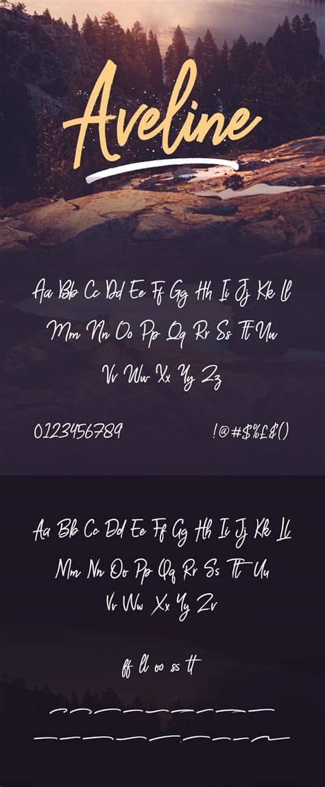Aveline script designed by sizimon, this is a premium font, are sold on creativemarket, but it. Aveline Script Free Demo - Freebie Supply