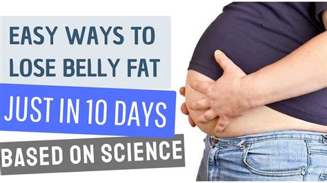 6 Simple Ways To Lose Belly Fat Based On Science Lose Belly Fat Just