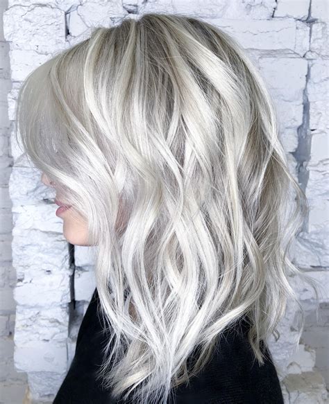 Color And Haircut Grey Platinum Hair Platinum Hair Icy Blonde Hair