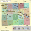 Washtenaw County Map, Michigan