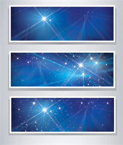 Shiny Blue Style Banners Vector Graphics Vectors Graphic Art Designs In