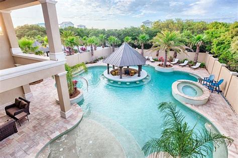 The Splash Luxurious 8 Bedroom Home Huge Lagoon Pool Wswim Up Bar