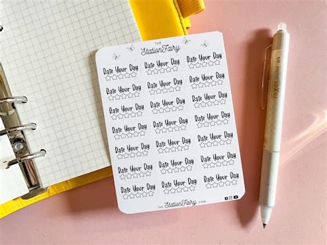 Rate Your Day Fill In Planner Sticker Etsy
