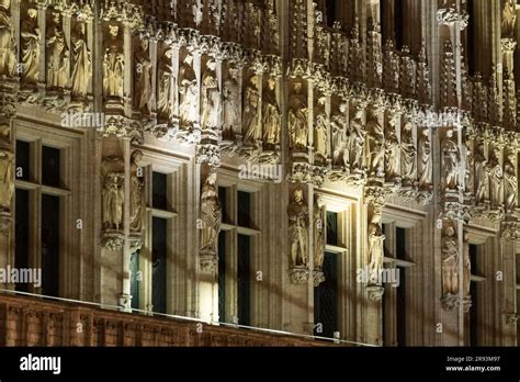 Brabantine Gothic Hotel De Ville De Bruxelles Stadhuis Van Brussel