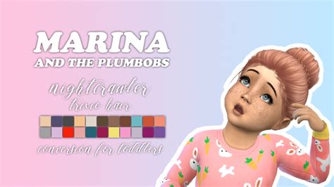 1m+ custom content such as hair, objects, clothing, rooms & more Sims 4 CC's - The Best: NIGHTCRAWLER TRIXIE HAIR FOR TODDLERS by Marina and the Plumbobs