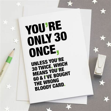 30th Birthday Card Card Design Template