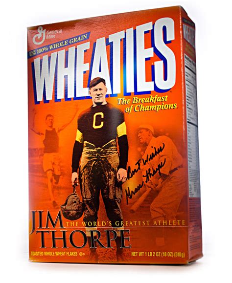 In recent years, the athlete's daughter has successfully won the reinstatement of her father's medals from the international. Jim Thorpe Commemorative Wheaties Box | Flickr - Photo ...