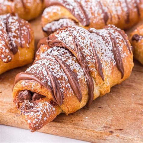 Air Fryer Croissants With Nutella And Chocolate Chips Princess