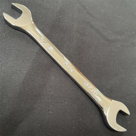 Sk Hand Tools 86416 12 X 916 Superkrome Open End Wrench Sae New Old