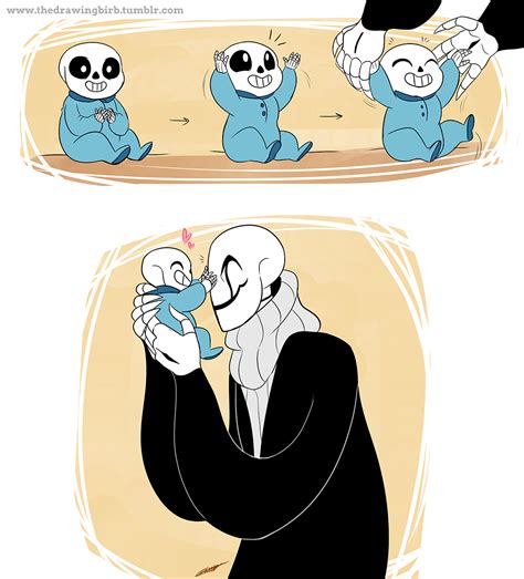 My Aesthetic Is Fanart Of Baby Bones Sans And Or Papyrus Doing Cute