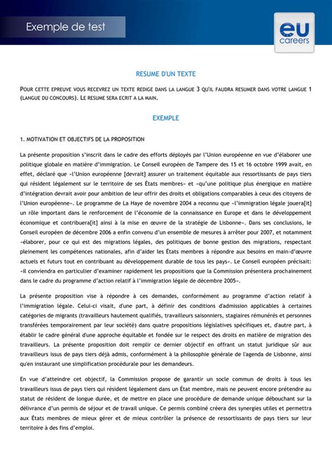 Exemple De Résumé Exercice De Résumé De Texte Turjn