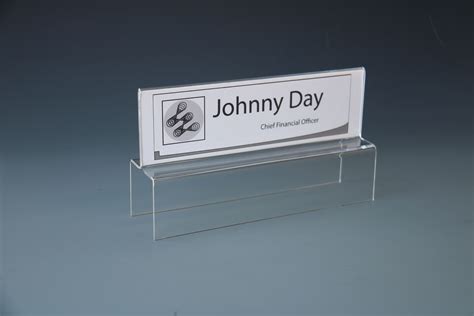 Use any of the six available . Tiered Cubicle Partition Name Plate Holder. Double-Sided ...