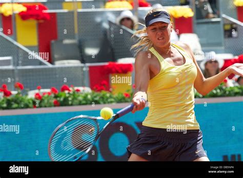 Maria Sharapova Mutua Madrid Open Tennis Tournament M Sharapova Vs E