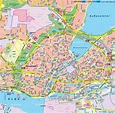 Map of Hamburg G20-Zones (City in Germany) | Welt-Atlas.de