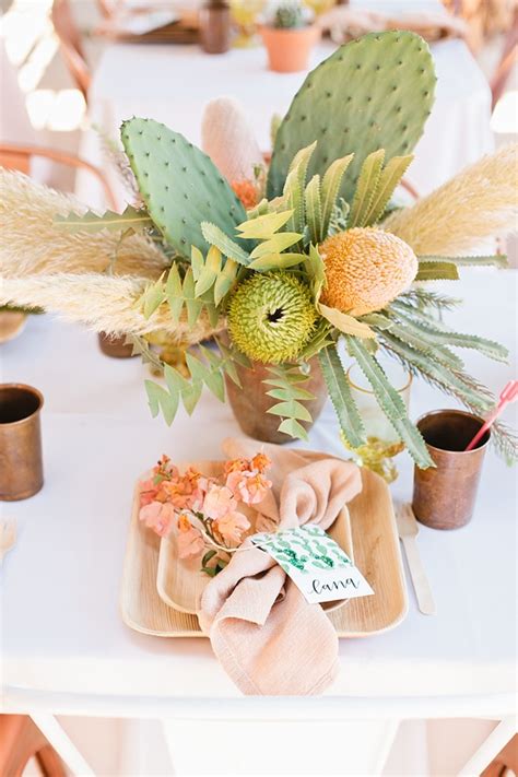 15 Cactus Wedding Ideas That Youll Get Stuck On Tidewater And Tulle