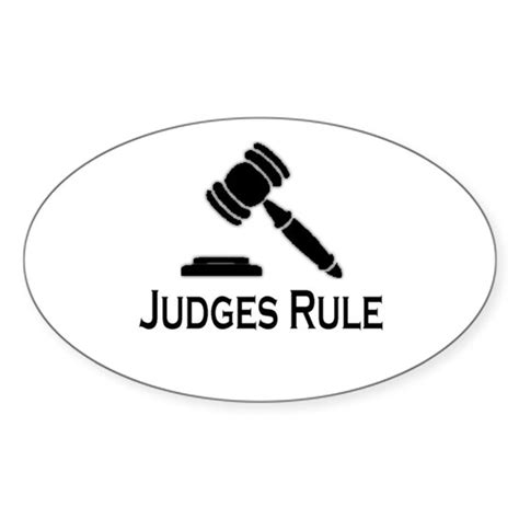 Judges Rule Sticker Oval Judges Rule Oval Sticker By Tsimon