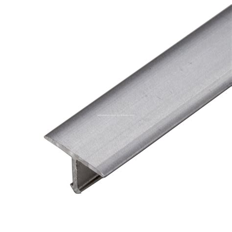 Satin Silver Aluminum T Shaped Tile Edging Trim Floor Dividing Cover