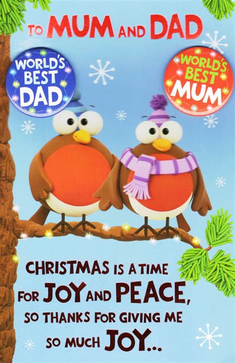 to mum and dad funny christmas card cards love kates