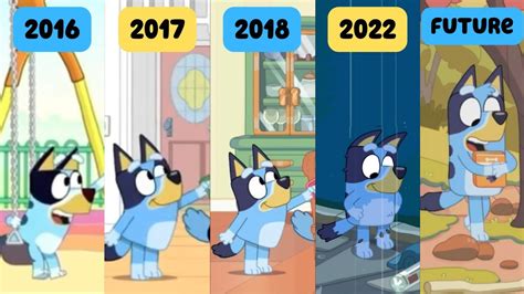 The Evolution Of Bluey 2016 Pilot 2017 Pilot Season 1 Season