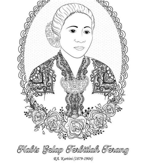 Gambar Ibu Kita Kartini Untuk Diwarnai 55 Koleksi Gambar