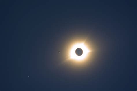 A Solar Eclipse During The Day Totality With Star And Planet 4k Hd