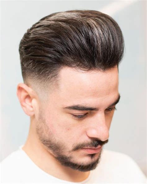 50 Cool And Best Short Sides Long Top Hairstyles Men In 2020 Pompadour Fade Pompadour Fade