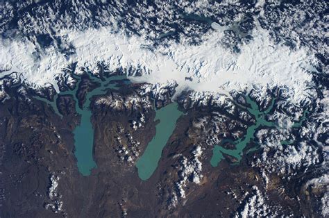 Satellite View Of Glaciers Photograph By Panoramic Images