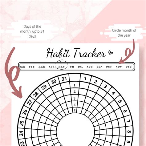 Circle Habit Tracker Printable