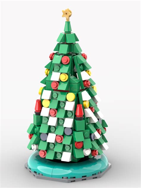 Lego Moc Christmas Tree By Sobricked Rebrickable Build With Lego