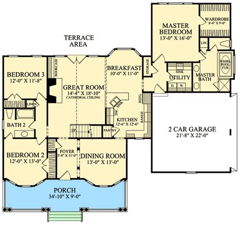 3 Bedroom Country Cottage 32594wp Architectural Designs House Plans