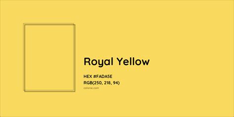About Royal Yellow Color Codes Similar Colors And Paints