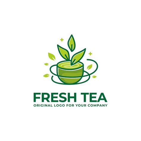 Fresh Tea Logo Abstract Creative Logo Stock Vector Royalty Free