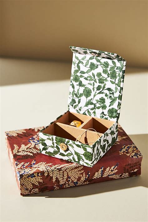 Anthropologie Recycled Paper Jewelry Box