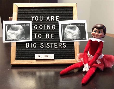 Creative Elf On A Shelf Pregnancy Announcement And Gender Reveal Ideas